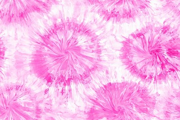 Fototapeta premium Pink and white tie dye pattern seamless , Colorful tie dye pattern abstract background.
