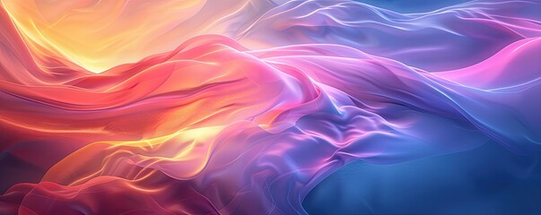 The fluid motion and delicate gradients evoke a sense of calmness and elegance.