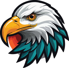 Colorful Eagle vector design, Eagle logo and icon Design, Eagle Illustration vector design