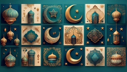 Ramadan Kareem Collection: Spiritual, Festive, and Artistic Depictions of Islamic Traditions