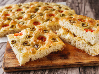Aromatic Focaccia Bread with Olive Oil and Rosemary Homemade Italian Delight
