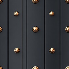 Seamless Pattern - Dark Paneling with Gold Accents