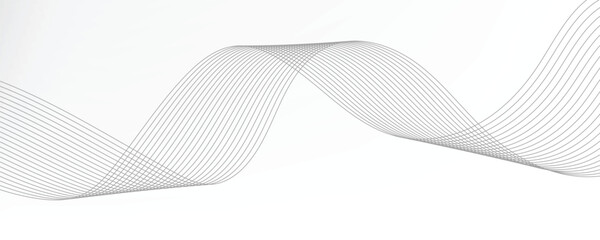 Abstract black wave banner template.