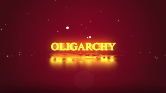 Oligarchy word on politics