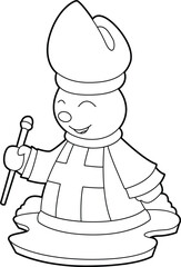 Chess piece Bishop Chess Vector Graphic Art Illustration