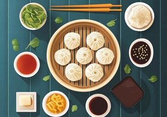 Asian baobao xiaolongbao dinner 