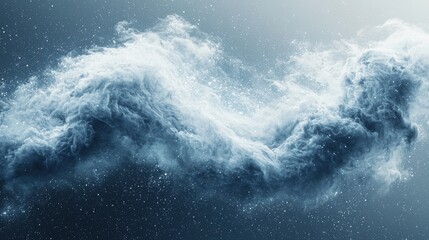 Naklejka premium A swirling cloud formation resembling cosmic phenomena.