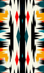 Abstract background in Ikat technique . Printable pattern for wall decorations.