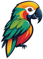 Colorful Parrot vector design, Parrot logo and icon Design, Parrot Illustration vector design