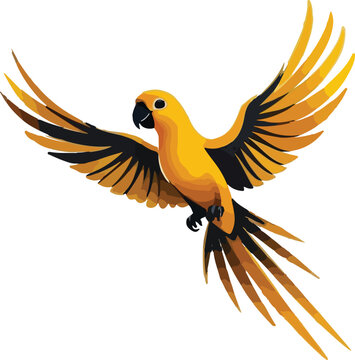 Beautiful Parrot vector design, Parrot logo and icon Design, Parrot vector design