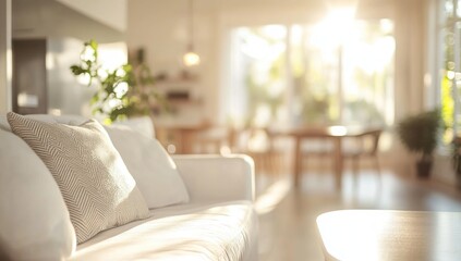 Sunlit Modern Living Room Interior Design
