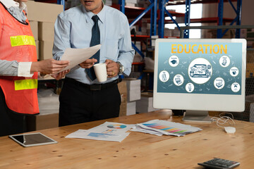 E-learning website with sofware for student to study online on the internet network snugly