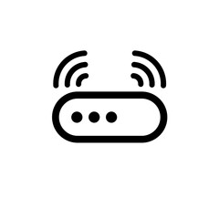 wi-fi router, modem - vector icon