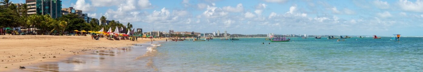 panorama da orla de  Maceió, Alagoas, Brasil nordeste 