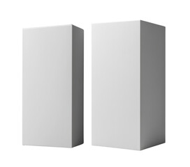 Minimalist white rectangular blocks for display or decoration