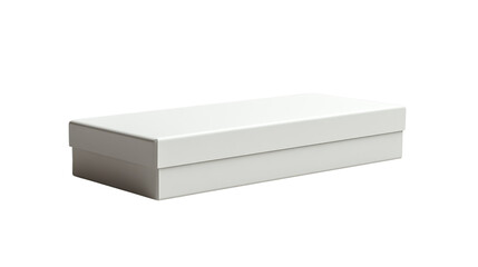 Fototapeta premium sleek white storage box with smooth finish, perfect for organizing items