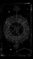 Intricate Technological Blueprint Design