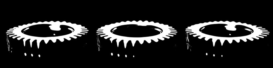 Three Gears in Motion: Industrial Precision