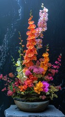 The delicate petals and rich hues create a harmonious blend of beauty and sophistication.