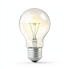 Light bulb isolated on white