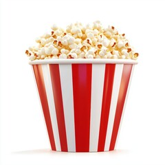 Popcorn bucket isolated on white