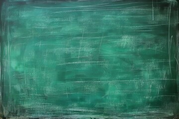 School green blackboard background with a chalk. Blackboard texture.