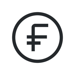 Black and White yen Currency Symbol Icons Design