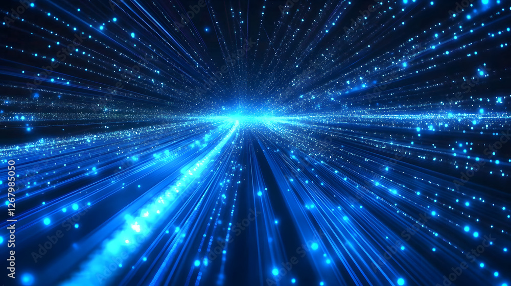 Canvas Prints blue abstract technology vector background, speed connection network technology concept, futuristic 