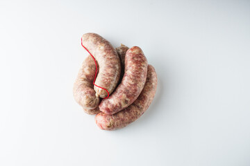 Raw and Grilled Sausage Gourmet BBQ Meat