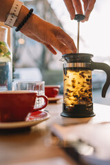 A vibrant collection of coffee, lemonades, ready meals, bistro photography, and desserts. Enjoy gourmet drinks, plated dishes, and sweet treats, perfect for showcasing culinary artistry and café ambia