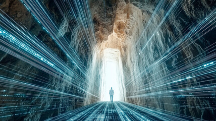 Focused scientist working in a laboratory on research experiment