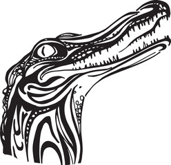 crocodile head tattoo