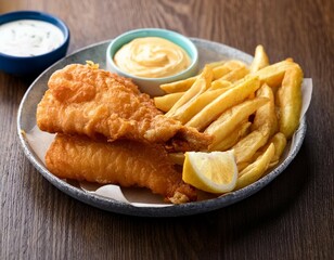 fish and chips background