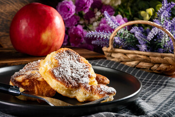 Homemade sweet pancakes .