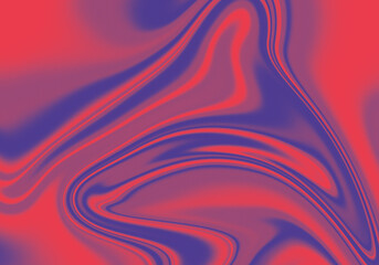 Abstract retro noise wavy gradient background fluid mix of deep red and blue hues