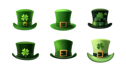 Collection of Festive St. Patrick's Day Hats for Celebrations