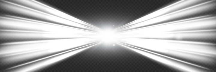 Abstract background with stars.White speed line.Curved bright speed line.Neon rays of light.Flash,explosion.EPS 10 vector.