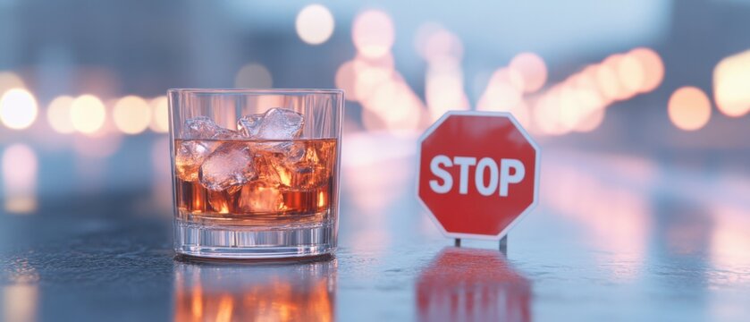 Don't Drink and Drive: Alcohol and Stop Sign