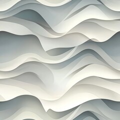 Seamless Pattern - Abstract wave pattern in shades of gray and white.