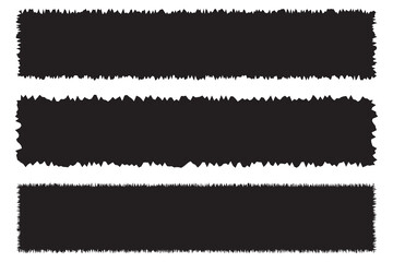 Torn sheets of paper. A set of torn paper and strips of paper on a dark background. Vector illustration.