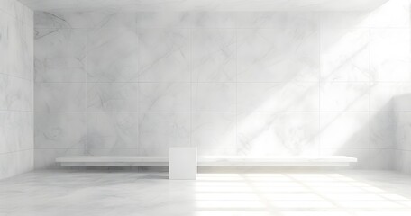 empty room with white wall