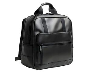Naklejka premium Black school bag with a sleek design,