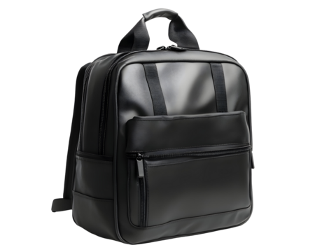 Black school bag with a sleek design,