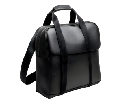 Black school bag with a sleek design,