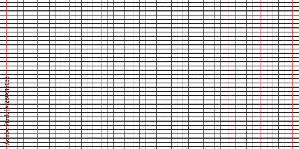 Poster grid pattern vector white black line background. grid texture pattern check paper geometry design
