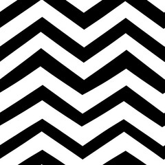 Seamless Pattern - Black and white chevron pattern background