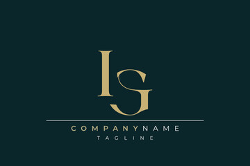 Elegant Monogram with Sophisticated Typography Design Featuring IG with Sophisticated Typography