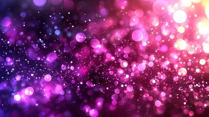 Abstract Pink Purple Bokeh Lights Background