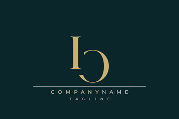 Elegant Monogram with Sophisticated Typography Design Featuring IO with Sophisticated Typography