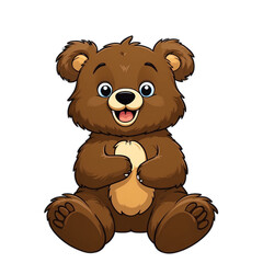 Obraz premium Cute Baby Bear with a Big Smile